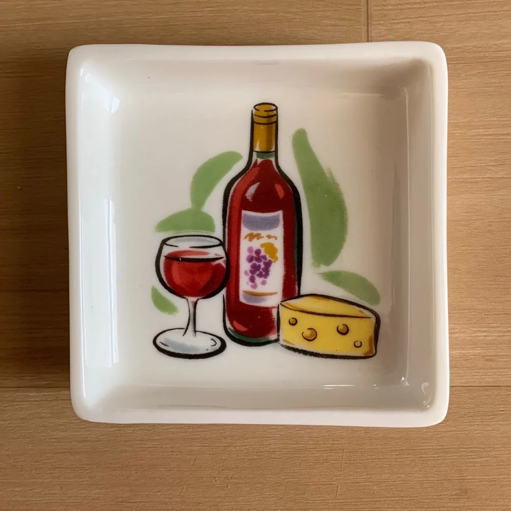 VINTAGE CHINA PORCELAIN BREAD & OIL DIPPING SET 2 SPREADERS